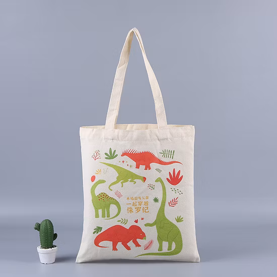 Individuell bedruckte, umweltfreundliche Canvas-Tragetasche, wiederverwendbar, langlebig, große Werbe-Baumwolltasche