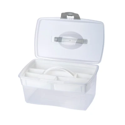Hochwertige Kunststoffbox, Bastelbox, Nähbox, PP-Aufbewahrungsbox für den Medizinschrank